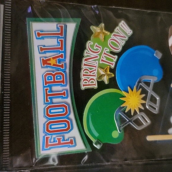 New Recollections Football Sports Scrapbooking  Stickers - Picture 6 of 7